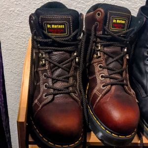 Dr. Martens steel toe boots